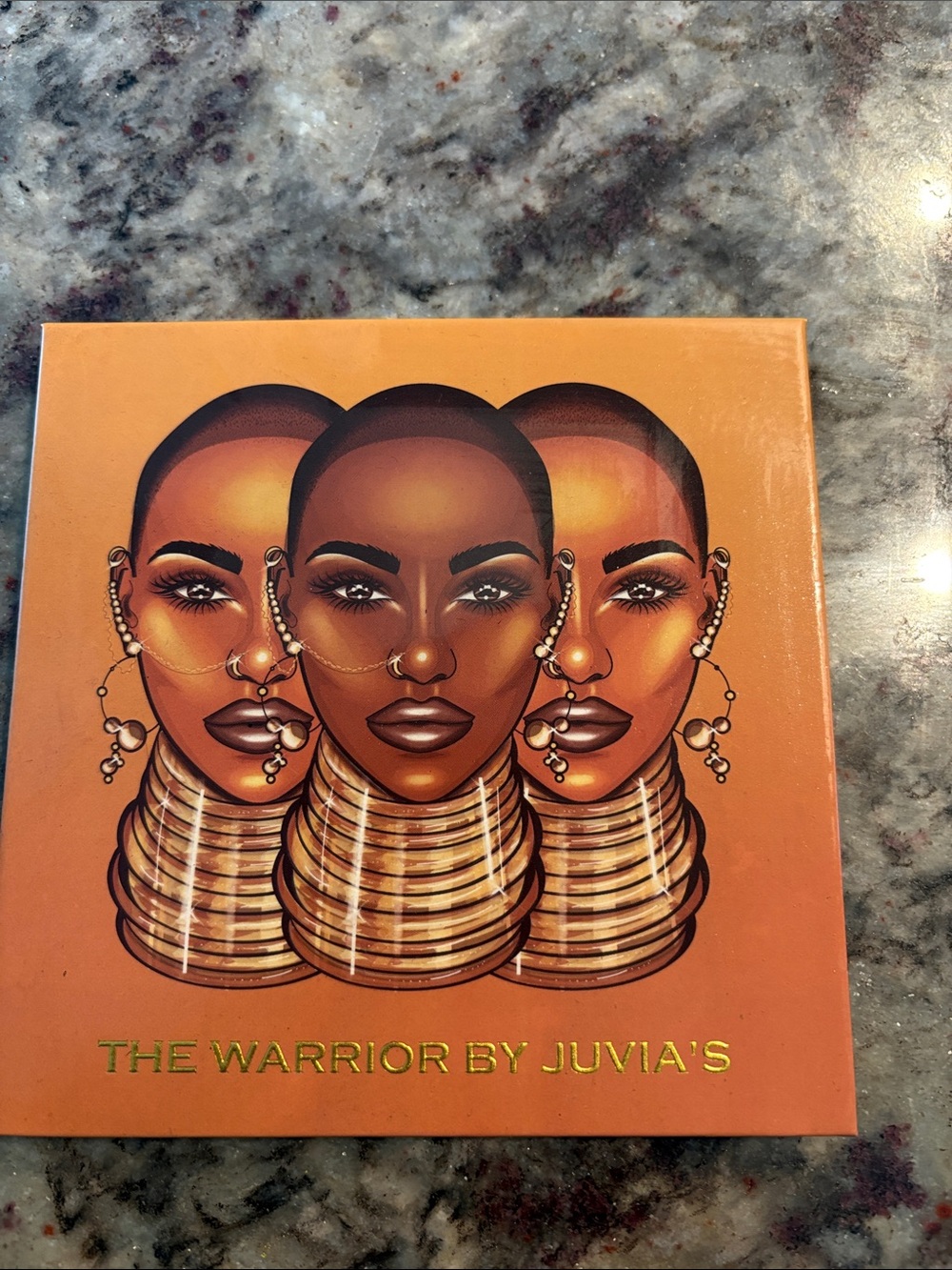 Juvia's Place Warrior Eyeshadow Palette — Orange with Brown Artwork